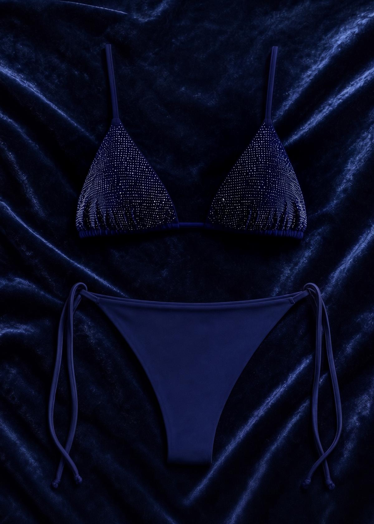 The Original Crystal Bikini Blu notte